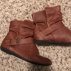 Small brown ankle boots